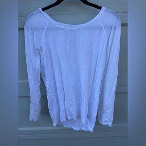 Lululemon Women's White Long Sleeve Top